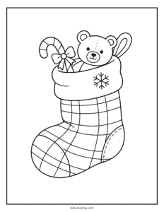 stocking coloring page