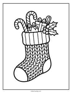 stocking coloring page