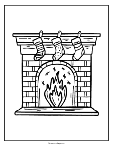 christmas stockings coloring sheet